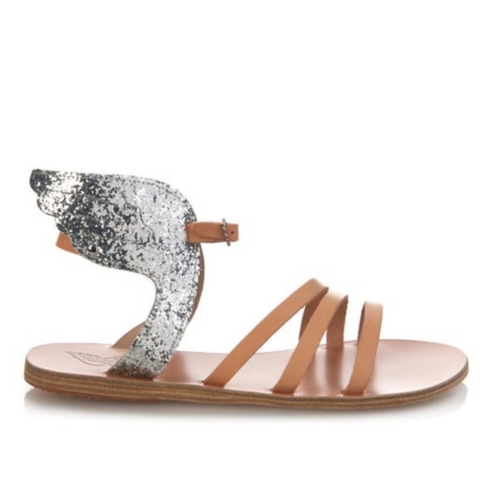 Ancient Greek Ikaria Glittered Sandal (Size 37)